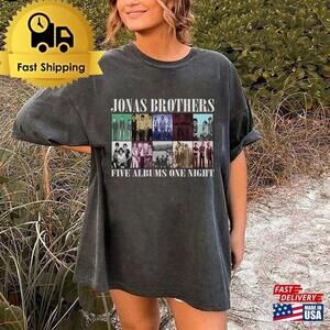 Jonas Brothers  T-Shirt Five Albums One Night Tour Shirt